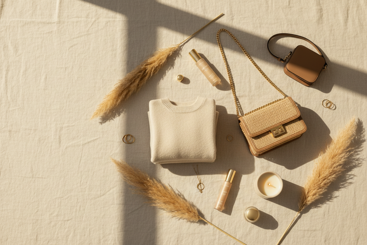 The Soft Life Collective — Flat Lay Banner